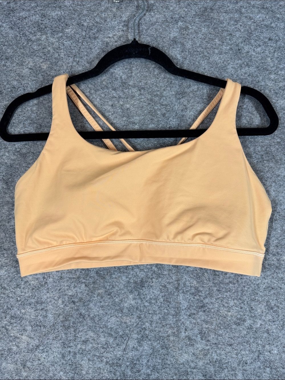Lululemon Energy Bra Peach Size 10 Strappy Back Yoga Athleisure Activewear - Picture 2 of 11